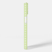 Monogram White Daisy en Lady Bug Polka Dot Green Case-Mate iPhone Case (Achterkant / Rechts)