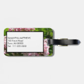 Monogram White Mountain Laurel Floral Bagagelabel (Achterkant horizontaal)