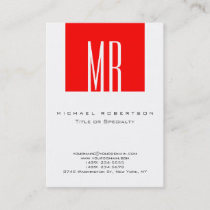 Monogram White Stripe Unieke Visitekaartje