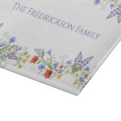 Monogram wildbloemenweide snijplank (Hoek)