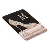 Monogram | Wilde appel | Elegante hoge hak Mode Magneet (Rechterzijde)