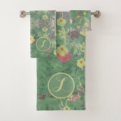 Monogram Wildflower Symmetry Handdoek (Insitu)