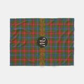 Monogram Wilson Tartan Fleece Deken (Voorkant (Horizontaal))
