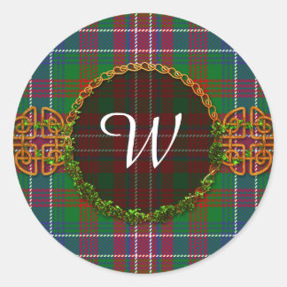 Monogram Wilson Tartan Ronde Sticker