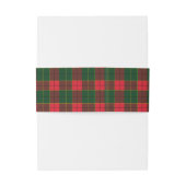 Monogram Winter Holiday Kerstsymbolen Patroon Uitnodigingen Wikkel (Achterkant Voorbeeld)