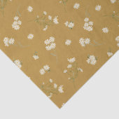 Monogram Wit Daisybloem Bloemmotief Tissuepapier (Detail)