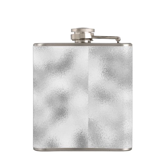 Monogram wit gemalen glas heupfles (Achterkant)