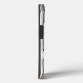 Monogram Wit & Goud Glitters Funky Retro Groovy Case-Mate iPhone Case (Achterkant / Rechts)