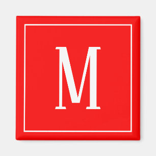 Monogram wit op het Rode Plein Magnet Magneet