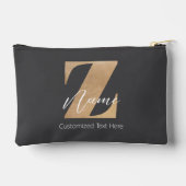 Monogram with Initial Z & Custom Name Personalized Etui (Achterkant)