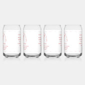Monogram with Name Catholic Blessing Drinkware Set Blikvorm Glas (Links)