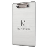 Monogram witte houtkorrel #2 klembord (Links)