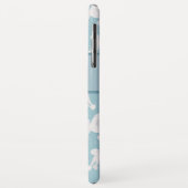 Monogram witte roodjes en roodroze roodroos Case-Mate iPhone case (Achterkant/links)