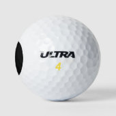 Monogram witte zwarte golfballen (Logo)