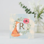 MONOGRAM Woodland Fox Kaart (Staand voorkant)
