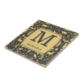 Monogram Woodland Holiday Tile Tegeltje (Zijkant)