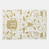 Monogram Woodland Vacances Serviette de cuisine (Horizontal)