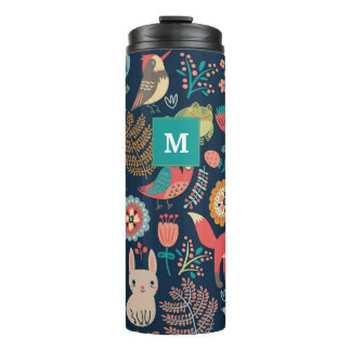  Monogram Woud, stijl Thermal Tumbler Thermosbeker