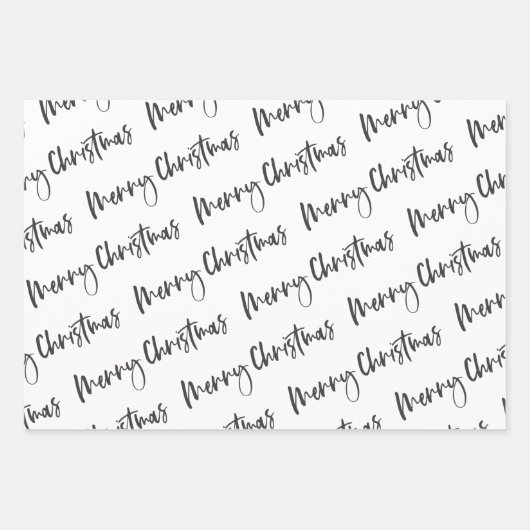 Monogram Wreath Merry Kerstfeestdag - Wrapping P Inpakpapier Vel (Voorkant 3)