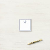 Monogram Wreath Post-it® Notes (Op bureau)