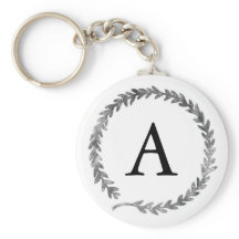 Monogram Wreath Sleutelhanger