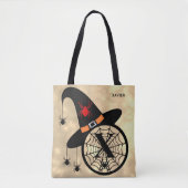 Monogram X Cloud Sky Witch Spiders Name All-Over Draagtas (Voorkant)