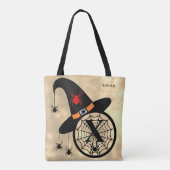 Monogram X Cloud Sky Witch Spiders Name All-Over Draagtas (Achterkant)