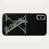 Monogram X lavendel Eucalyptus Case-Mate iPhone Case (Achterkant (horizontaal))