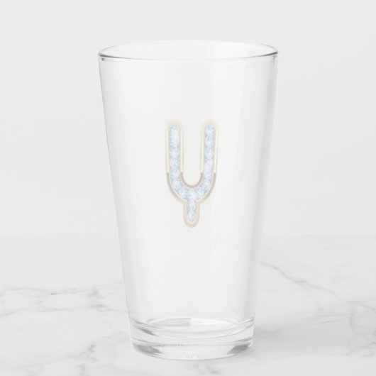 Monogram Y - 16 oz glas (Achterkant)