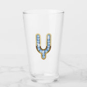 Monogram Y - 16 oz glas (Voorkant)