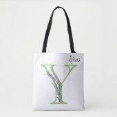 Monogram Y Lavender Eucalyptus Draagtas (Voorkant)