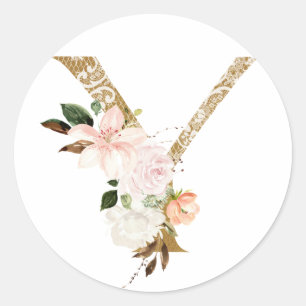 MONOGRAM Y RONDE STICKER