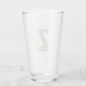 Monogram Z - 16 oz glas (Achterkant)