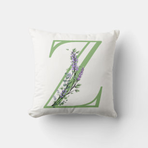 Monogram Z Lavender Eucalyptus Kussen