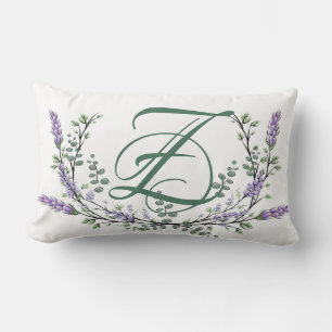 Monogram Z Lavender Eucalyptus Kussen