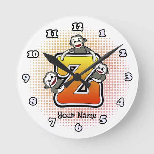 Monogram Z Sock Monkey horloge (Recto)