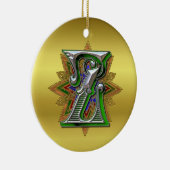 Monogram Z-versiering Keramisch Ornament (Rechts)