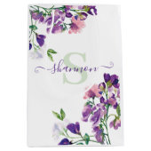 Monogram Zak Geschenktas Sweet Pea Medium Cadeauzakje (Voorkant)