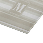 Monogram zandsteen strepen snijplank (Hoek)