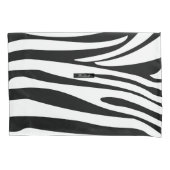 Monogram Zebra zwart-wit strepen print patroon Kussensloop (Voorkant)