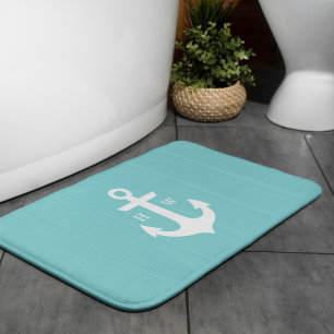 Monogram zeeglazen Anchor Badmat