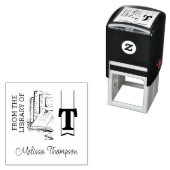 Monogram zelfinkend boekstempel zelfinktende stempel (In situ)