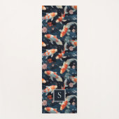 Monogram Zen-geïnspireerd Japans Koi Vis Yogamat (Voorkant)