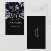 Monogram zilver Visitekaartje 3 (Voorkant / Achterkant)