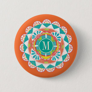 Monogram Zoals Frida IV Ronde Button 5,7 Cm