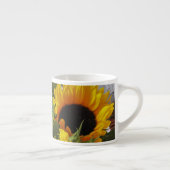 Monogram zonnebloemen Afdrukken 6oz Espresso Cup Kop (Rechts)