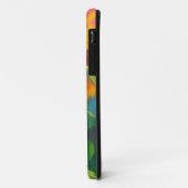 Monogram zonnebloemkunstwerk Case-Mate iPhone case (Achterkant/links)