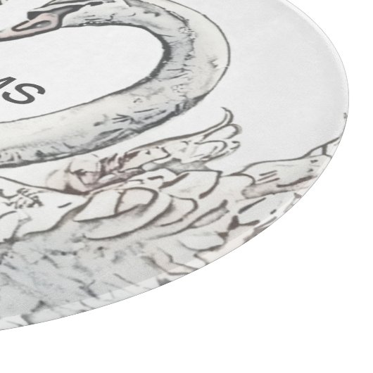 Monogram Zwaanglas snijplank (Hoek)