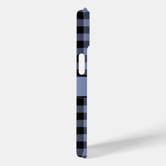 Monogram zwart en blauw speldenstang, buffelstang Case-Mate iPhone case (Achterkant / Rechts)