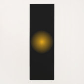 Monogram zwart en goud met decoratieve elementen yogamat (Achterkant)